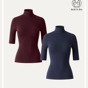 OGL NWT Turtlenecks in Burgundy & Navy (selling together or separate listings)